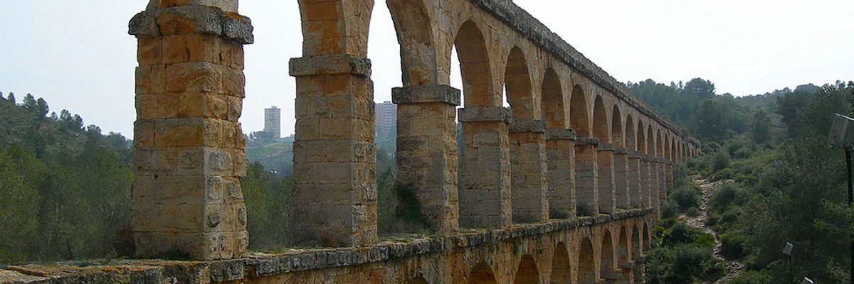 Roman Aqueduct in Spain still standing