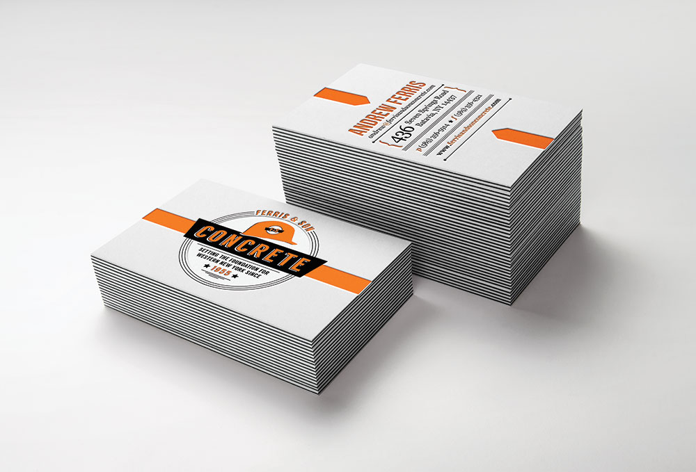 Ferris and Son Concrete Business card