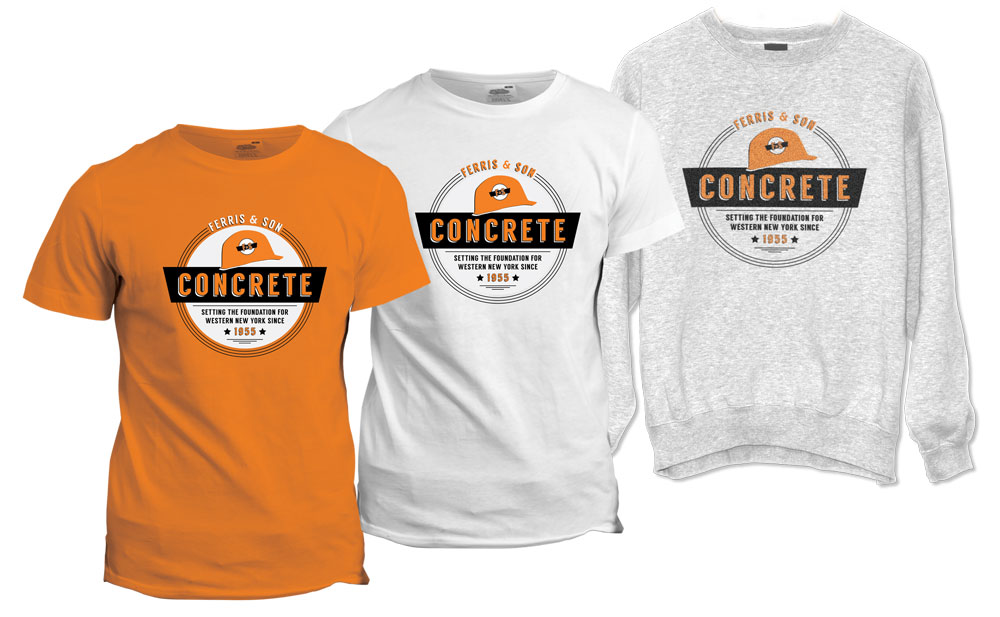 Ferris and Son Concrete Tees and Sweatshirt