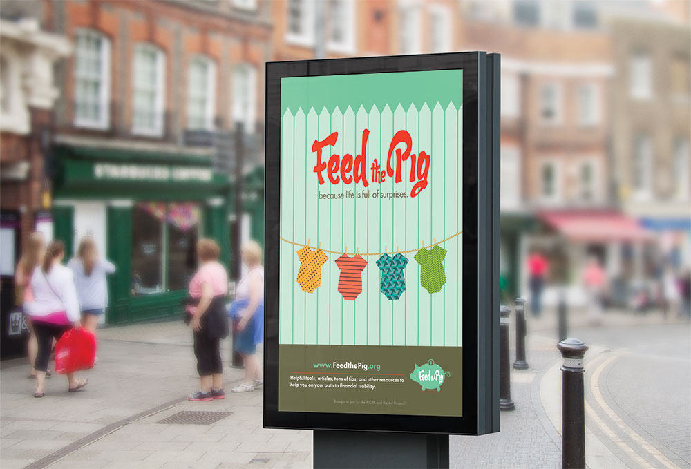 Feed the Pig Street billboard