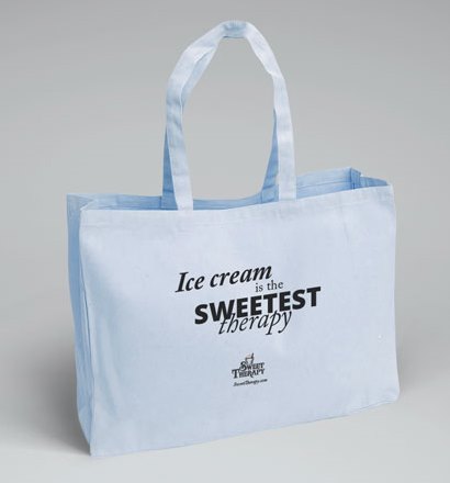 Ice Cream is the Sweetest Therapy tote